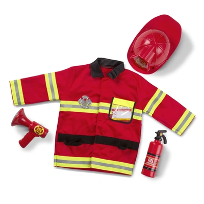 Melissa & Doug Kids'  Fire Chief Costume In Red