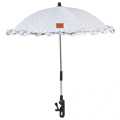 Buddy & Hope Flounce Dotted Parasol Gray In Grey