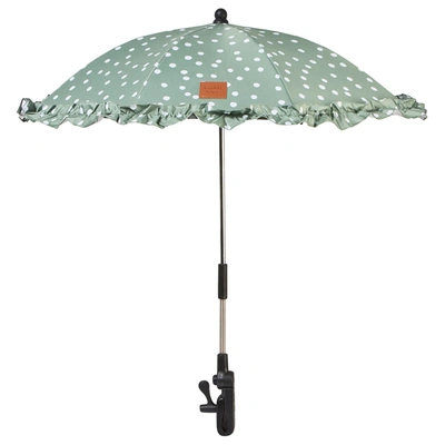 Buddy & Hope Flounce Dotted Parasol Green