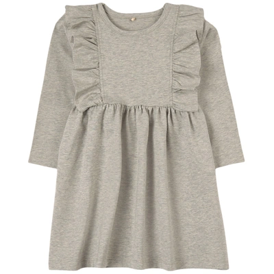 A Happy Brand Kids' Flounce Dress Gray Melange In Grey