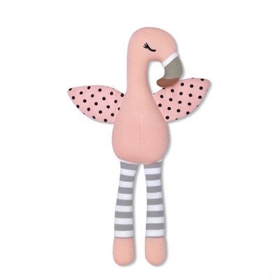 Apple Park Kids' Franny Flamingo Soft Toy Pink