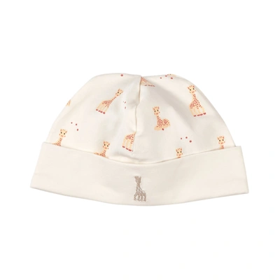 Sophie The Giraffe Babies' Cap Single Lycra Printed Embroidery Snow White