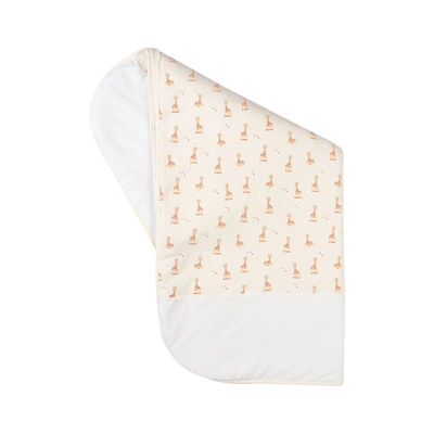 Sophie The Giraffe Kids' Baby Blanket Single Lycra Printed Embroidery Snow White