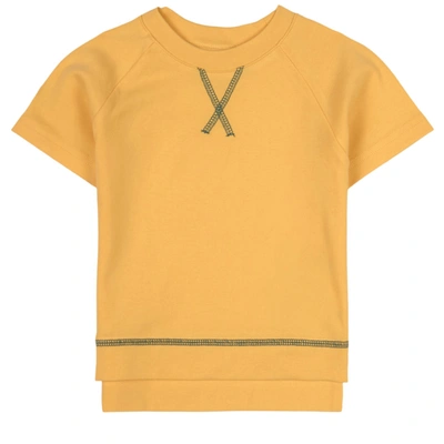Gullkorn Design Kids' Gymmis T-shirt Banana Ice In Yellow