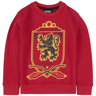 Fabric Flavours Kids' Harry Potter Gryffindor Quidditch Sweatshirt Red