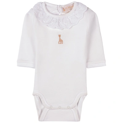 Sophie The Giraffe Kids' Lace Baby Body White