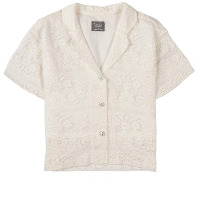 Tocoto Vintage Kids' Lace Shirt Cream