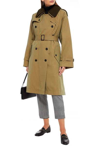 Marc Jacobs Double-breasted Belted Cotton-gabardine Trench Coat In Animal Print