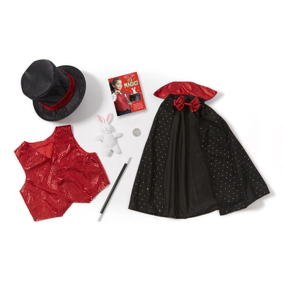 Melissa & Doug Kids'  Magician Role Play Costume In Red