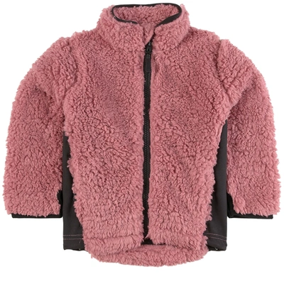 Lindberg Kids' Muddus Windfleece Pile Jacket Rose In Pink
