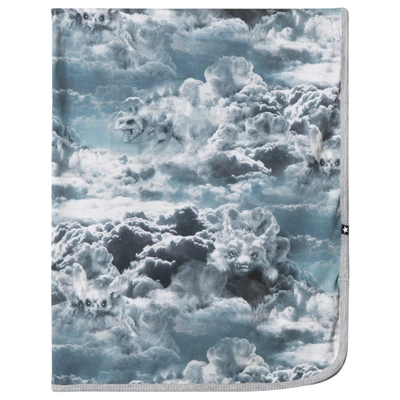 Molo Niles Blanket Cloud Figures In Grey