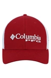 COLUMBIA COLUMBIA CARDINAL ARKANSAS RAZORBACKS COLLEGIATE PFG FLEX HAT,1809851680