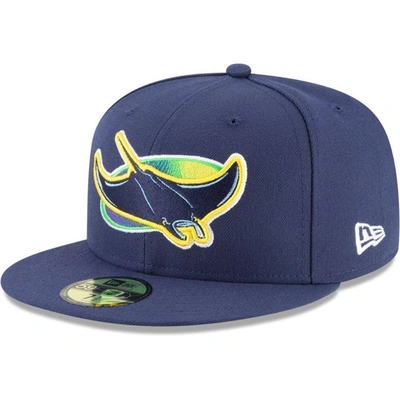 New Era Men's Tampa Bay Rays Alternate Authentic Collection On-field 59fifty Fitted Hat In Blue/multi