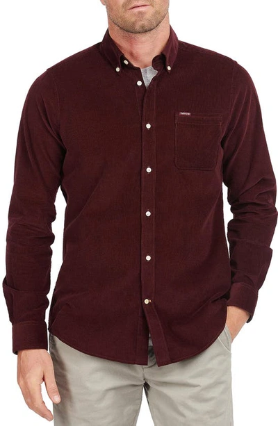 Barbour Ramsey Tailored Shirt In Winter Red