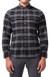 Good Man Brand Plaid Flannel Button-up Shirt In Magnet Tartan Plaid