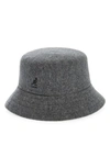 KANGOL LAHINCH WOOL BLEND BUCKET HAT,K3191ST