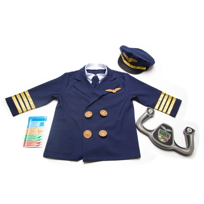 Melissa & Doug Pilot Role Play Costume In Navy