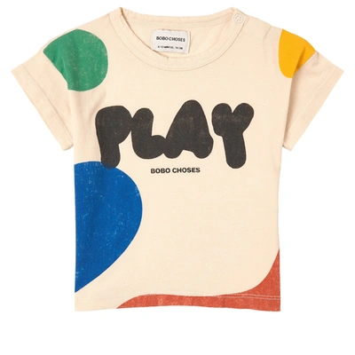 Bobo Choses Kids T-shirt Play Landscape Short Sleeve For For... In Cream