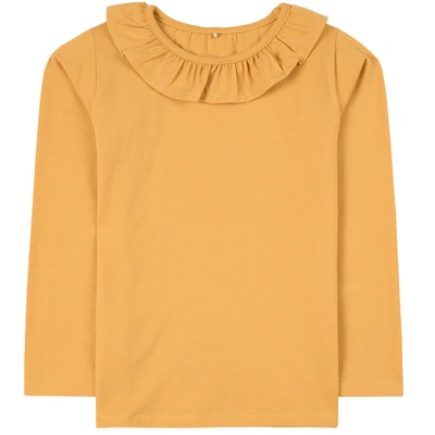 A Happy Brand Ruffle Detail T-shirt Yellow