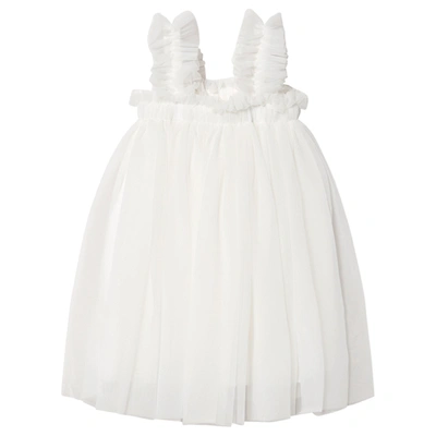 Dolly By Le Petit Tom Kids' Tutu Beach Cover Up Dress Off-white