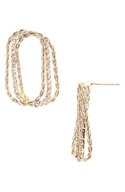 Bracha Evelyn Layered Hoop Earrings In Gold