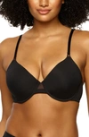 Felina Women's So Smooth Modal Everyday Demi T-shirt Bra In Black