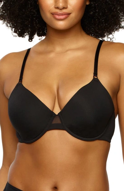 Felina Women's So Smooth Modal Everyday Demi T-shirt Bra In Black