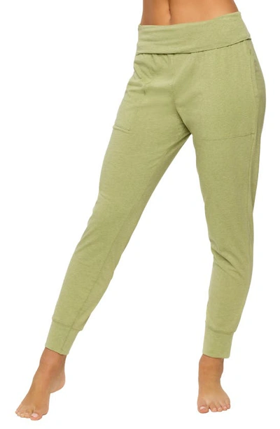 Felina Oversize Stretch Organic Cotton Joggers In Thyme