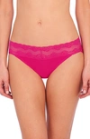 Natori Bliss Perfection Soft & Stretchy V-kini Panty Underwear In Sunset Coral