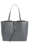 Rebecca Minkoff Megan Slouchy Leather Tote Bag In Steel