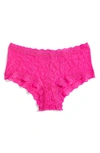 Hanky Panky Signature Lace Boyshorts In Passionate Pink