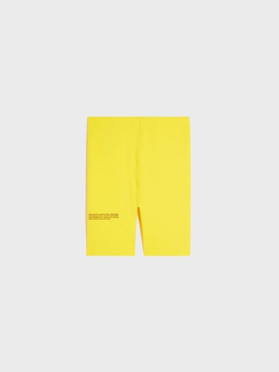 Pangaia Move Bike Shorts In Saffron Yellow