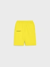 Pangaia 365 Pprmint™ Unisex Organic Cotton Sweat Shorts In Saffron Yellow