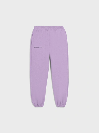 Pangaia 365 Signature High-rise Recycled And Organic Cotton-blend Jogging Bottoms In Orchid Purple