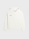 Pangaia Womens Black 365 Signature Branded Organic And Recycled Cotton-blend Hoody M In Off-white