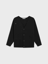 PANGAIA RECYCLED CASHMERE CARDIGAN — BLACK XL