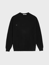 PANGAIA RECYCLED CASHMERE CREWNECK SWEATSHIRT — BLACK L