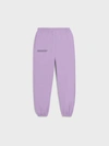Pangaia 365 Signature High-rise Recycled And Organic Cotton-blend Jogging Bottoms In Orchid Purple
