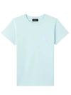 Apc Denise Logo Cotton  Jersey T-shirt In Aqua