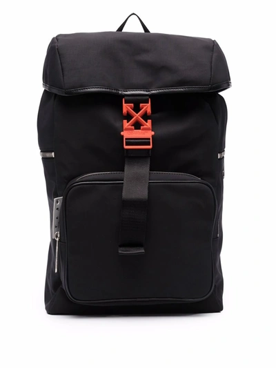 Off-white Black Arrows Leather-trim Backpack
