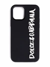 DOLCE & GABBANA IPHONE 12 PRO COVER WITH LOGO,3757987