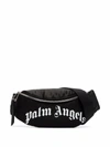 PALM ANGELS CURVED LOGO FANNYPACK,1584139