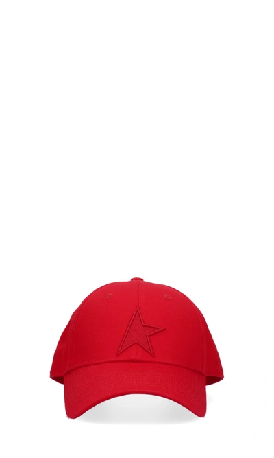 Golden Goose Demos Tar Baseball Cap In Tango Red In Red-drk