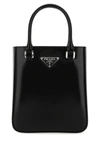 PRADA PRADA LOGO PLAQUE SMALL TOTE BAG