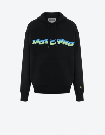 MOSCHINO MOSCHINO SURF LOGO ORGANIC COTTON SWEATSHIRT