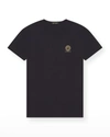 Versace Medusa Logo Crewneck T-shirt In Black