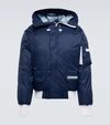 Canada Goose Chilliwack Hooded Cotton-blend Bomber Jacket In Blue