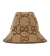 GUCCI GG SUPREME CANVAS BUCKET HAT,P00615862
