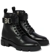 Givenchy Terra Logo-hardware Leather Ankle Boots In Black