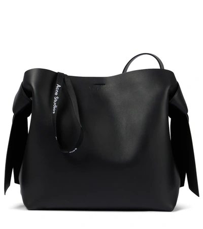 Acne Studios Musubi Medium Leather Shoulder Bag In Black